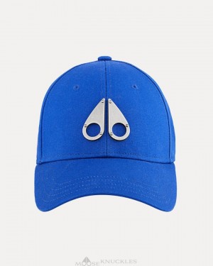 Baseball caps Męskie Moose Knuckles Fashion Logo Icon Cap Cobalt | AU6175390