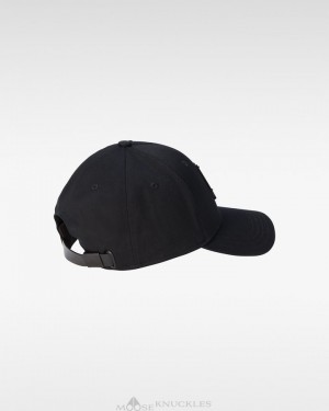 Baseball caps Męskie Moose Knuckles Logo Icon Cap Czarne Czarne | TR4396712