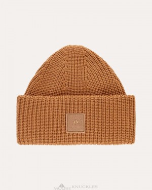 Baseball caps Męskie Moose Knuckles Neige Beanie Wood Smoke | GL4510386