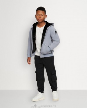 Bluza z Kapturem Dziecięce Moose Knuckles Classic Bunny Czarne | JZ9063184
