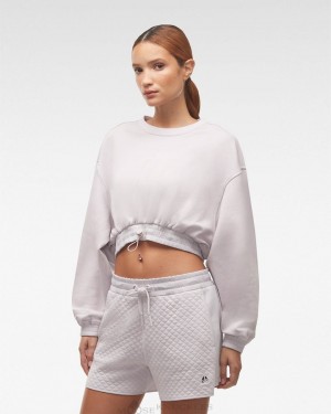 Bluzy Damskie Moose Knuckles Carlaw Sweatshirt Listy | GR5937012
