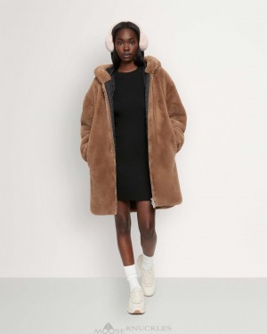 Bluzy Damskie Moose Knuckles State Bunny Wood Smoke | IJ6478592
