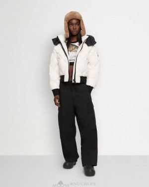 Kurtka Bomberka Damskie Moose Knuckles Flightweight Bankhead Bomber Plaster | XC7940685