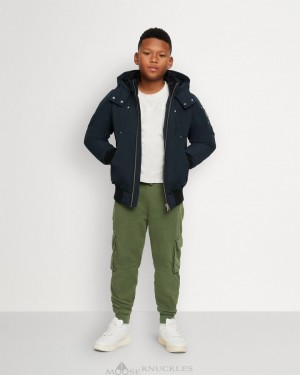 Kurtka Bomberka Dziecięce Moose Knuckles Original Bomber Granatowe | MI3857209