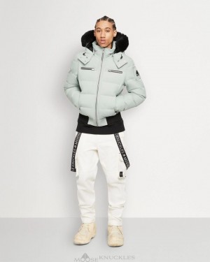 Kurtka Bomberka Męskie Moose Knuckles Cloud Bomber Neoshear Czarne | LV4015896