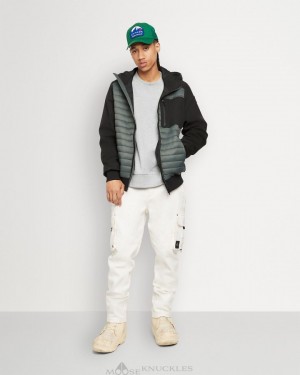Kurtka Bomberka Męskie Moose Knuckles Sherwood Bomber Czarne | MZ3079485