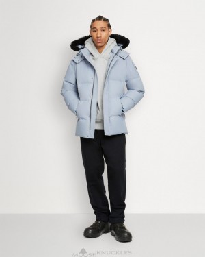 Kurtki Męskie Moose Knuckles Cloud 3q Neoshear Czarne | BO0763149