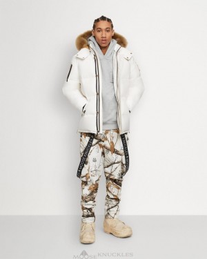 Kurtki Męskie Moose Knuckles Gold 3q Jacket Shearling Brązowe | NJ8490653