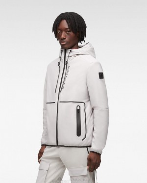 Kurtki Męskie Moose Knuckles Grayton Jacket Szare | OI6081759