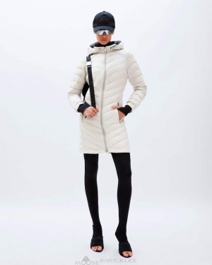 Parkas Damskie Moose Knuckles Air Down Parka Plaster | NH1049357