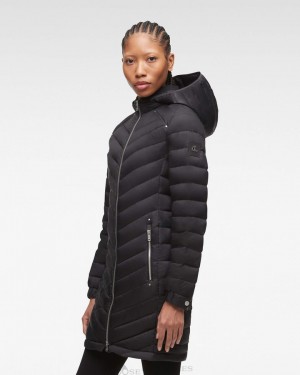 Parkas Damskie Moose Knuckles Air Down Parka Czarne | OI2647153