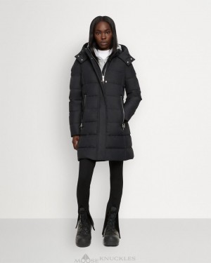 Parkas Damskie Moose Knuckles Cloud Berland Parka Czarne | TR2349851