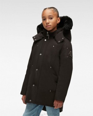 Parkas Dziecięce Moose Knuckles Neoshear Parka Czarne Czarne | ZR3478016