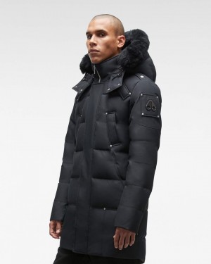 Parkas Męskie Moose Knuckles Cloud Parka Neoshear Czarne Czarne | KP9054782