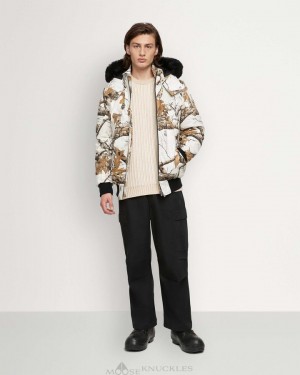 Parkas Męskie Moose Knuckles Cloud Parka Shearling Czarne | FP4905832