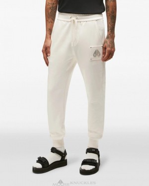 Portki Męskie Moose Knuckles Brooklyn Jogger Plaster | ZN5921073