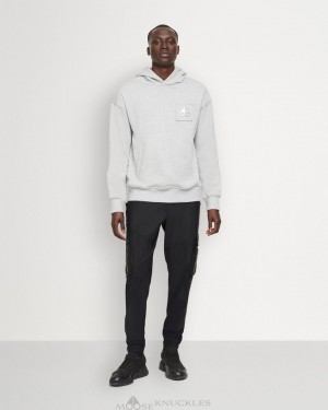 Portki Męskie Moose Knuckles Sussex Pant Czarne | DJ5079218