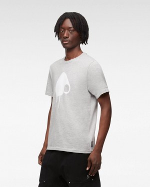 Tees Męskie Moose Knuckles Augustine Tee Szare | VN8401659