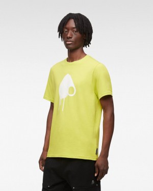Tees Męskie Moose Knuckles Augustine Tee Zielone | OS9628341