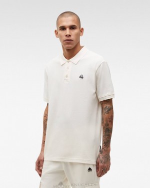 Tees Męskie Moose Knuckles Pique Polo Plaster | PO1345609