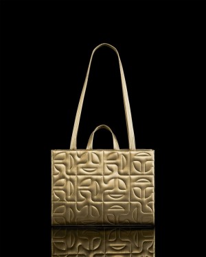 Torby Damskie Moose Knuckles Telfar Large Shopping Bag Złote | MP4978506