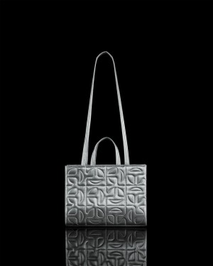Torby Damskie Moose Knuckles Telfar Medium Shopping Bag Srebrne | WN6780453
