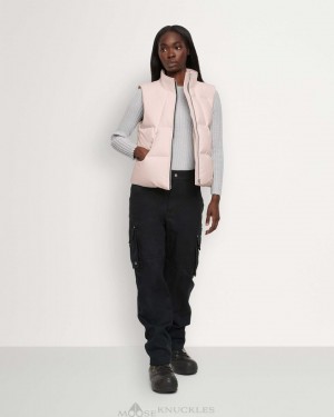 Vests Damskie Moose Knuckles Cloud Woodridge Vest Różowe | QZ0689432