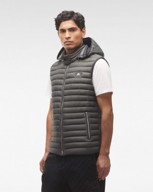 Vests Męskie Moose Knuckles Air Down Vest Szare | YA4062513