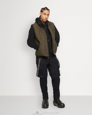 Vests Męskie Moose Knuckles Montreal Vest Army | YD9041627