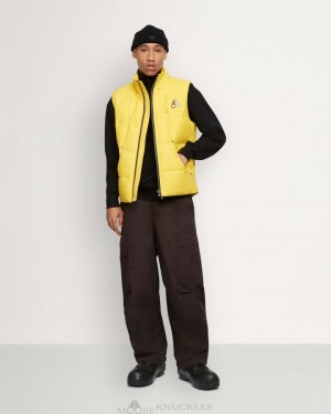 Vests Męskie Moose Knuckles Montreal Vest Maze | QD3641089