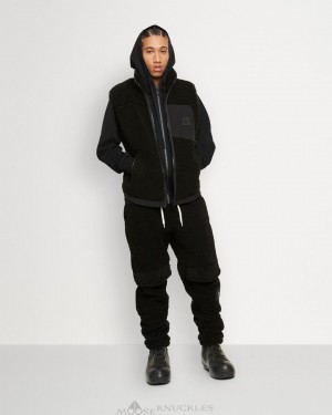 Vests Męskie Moose Knuckles Saglek Vest Czarne Czarne | RM4671982